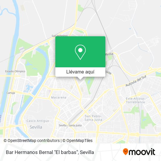 Mapa Bar Hermanos Bernal "El barbas"