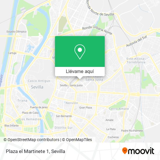 Mapa Plaza el Martinete 1