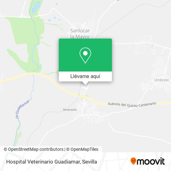 Mapa Hospital Veterinario Guadiamar