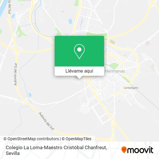 Mapa Colegio La Loma-Maéstro Cristóbal Chanfreut