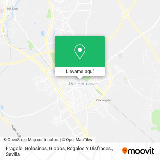 Mapa Fragole. Golosinas, Globos, Regalos Y Disfraces.