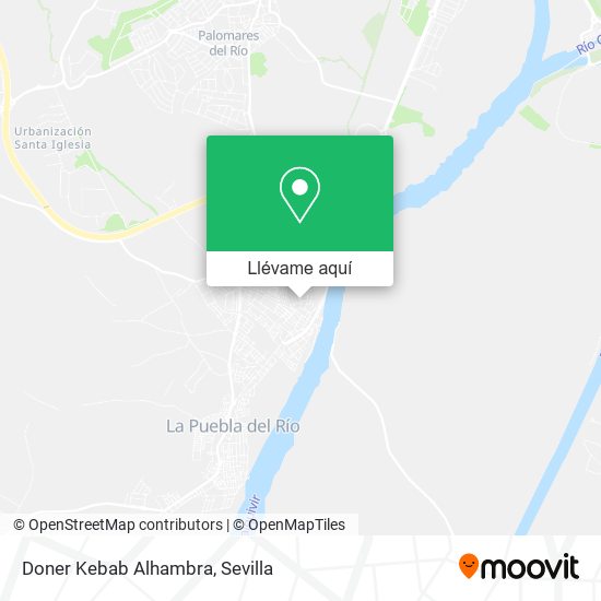 Mapa Doner Kebab Alhambra