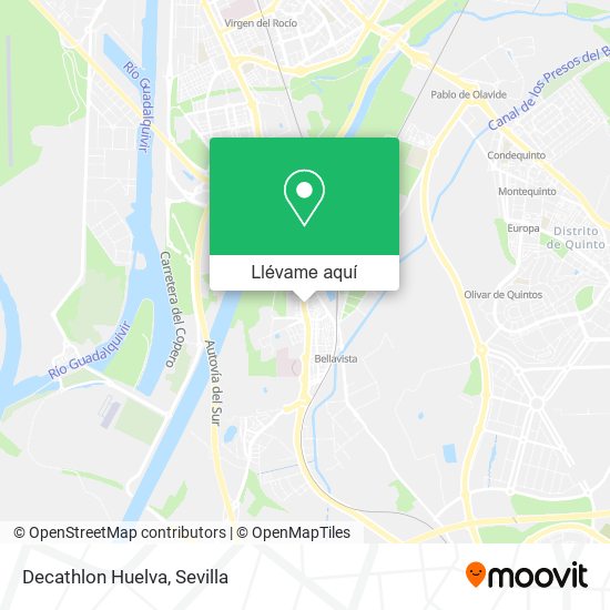 Mapa Decathlon Huelva