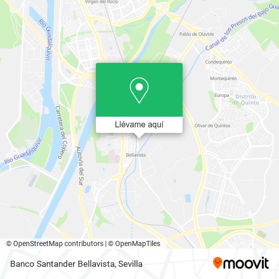 Mapa Banco Santander Bellavista