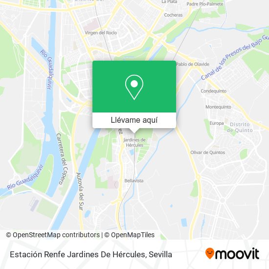 Mapa Estación Renfe Jardines De Hércules