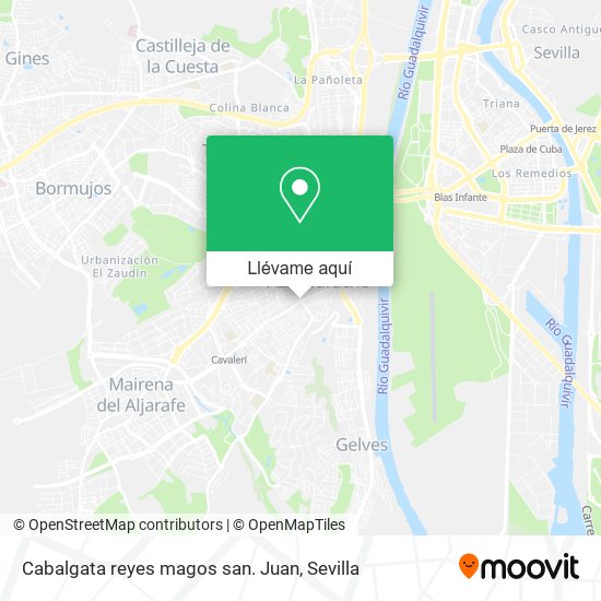 Mapa Cabalgata reyes magos san. Juan
