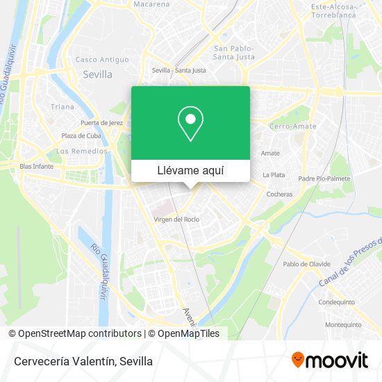 Mapa Cervecería Valentín
