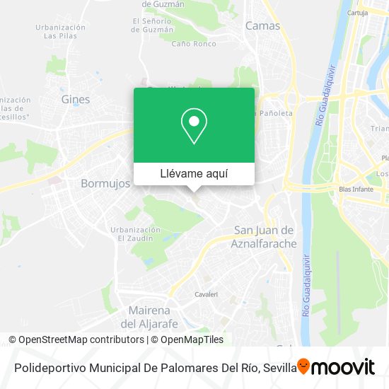 Mapa Polideportivo Municipal De Palomares Del Río