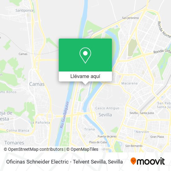 Mapa Oficinas Schneider Electric - Telvent Sevilla