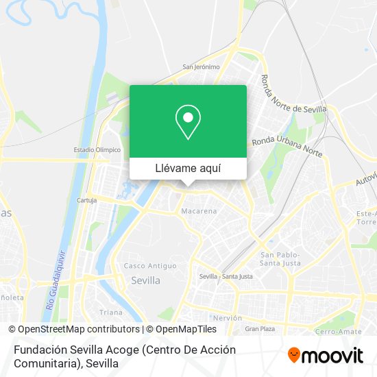 Mapa Fundación Sevilla Acoge (Centro De Acción Comunitaria)