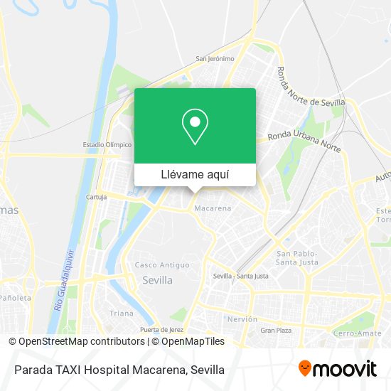 Mapa Parada TAXI Hospital Macarena