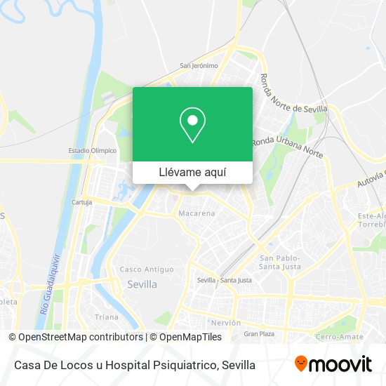 Mapa Casa De Locos u Hospital Psiquiatrico