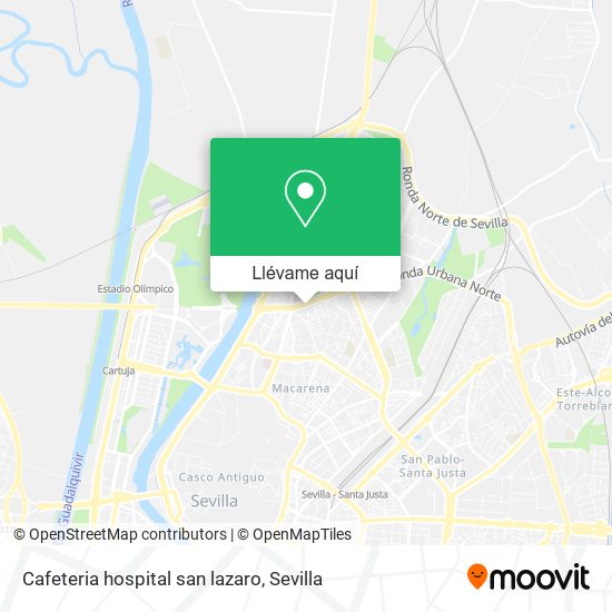 Mapa Cafeteria hospital san lazaro