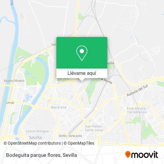 Mapa Bodeguita parque flores