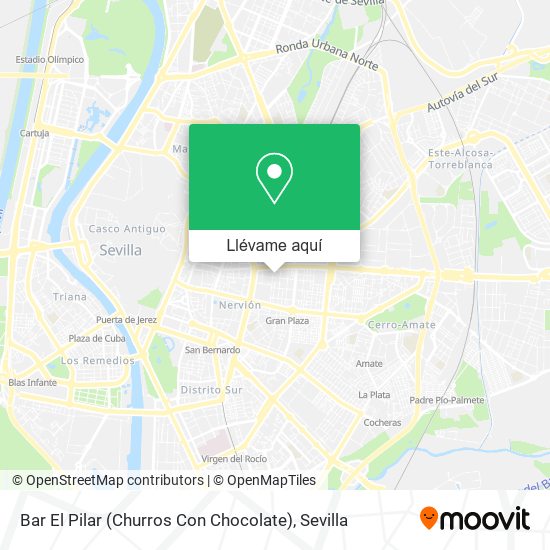 Mapa Bar El Pilar (Churros Con Chocolate)