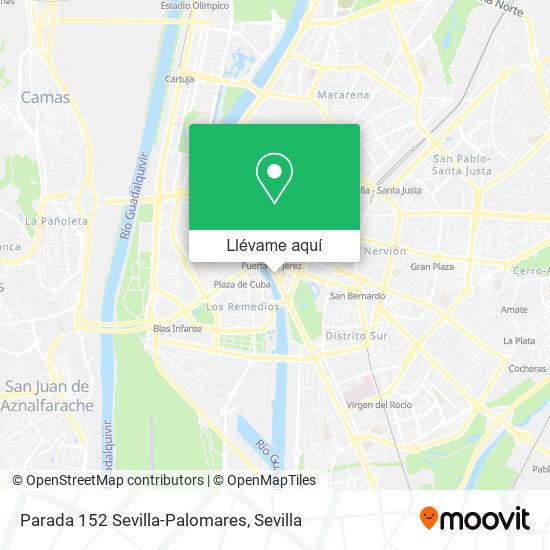 Mapa Parada 152 Sevilla-Palomares