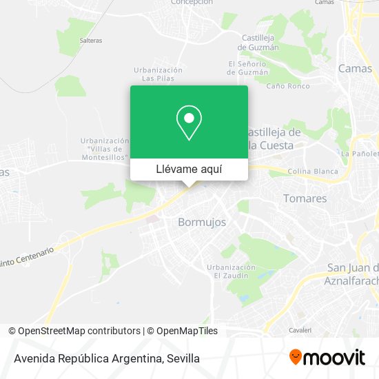 Mapa Avenida República Argentina