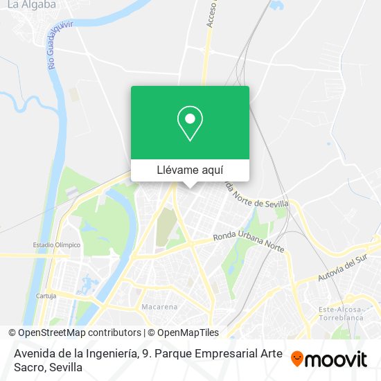Mapa Avenida de la Ingeniería, 9. Parque Empresarial Arte Sacro