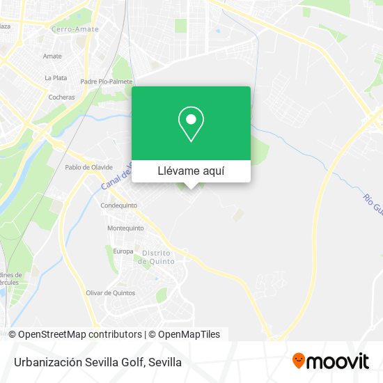 Mapa Urbanización Sevilla Golf