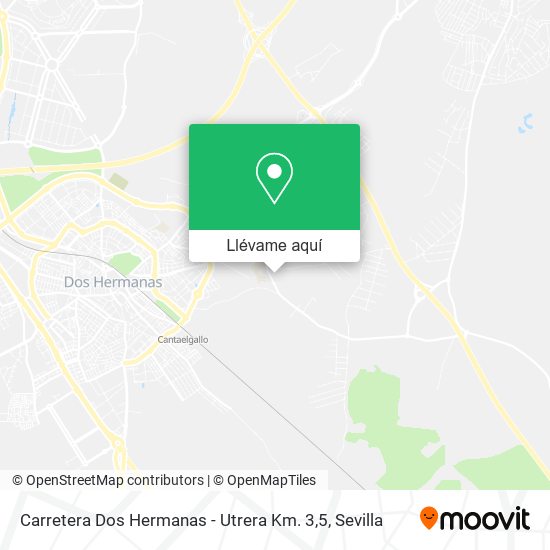 Mapa Carretera Dos Hermanas - Utrera Km. 3,5