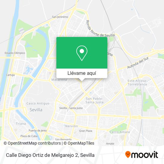 Mapa Calle Diego Ortiz de Melgarejo 2