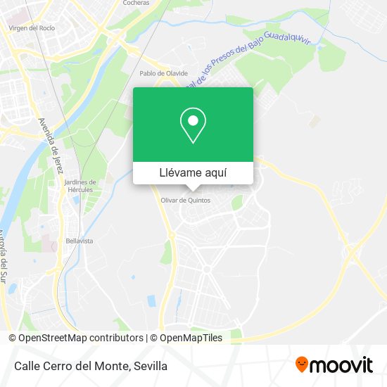 Mapa Calle Cerro del Monte