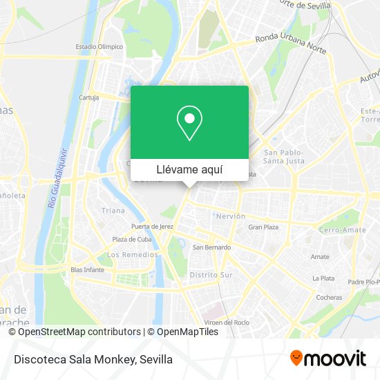 Mapa Discoteca Sala Monkey