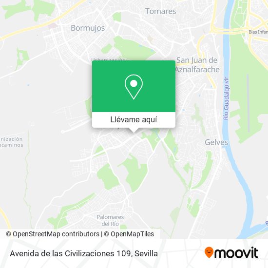 Mapa Avenida de las Civilizaciones 109