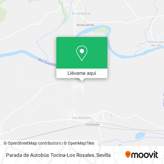 Mapa Parada de Autobús Tocina-Los Rosales