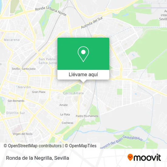 Mapa Ronda de la Negrilla