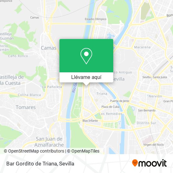 Mapa Bar Gordito de Triana