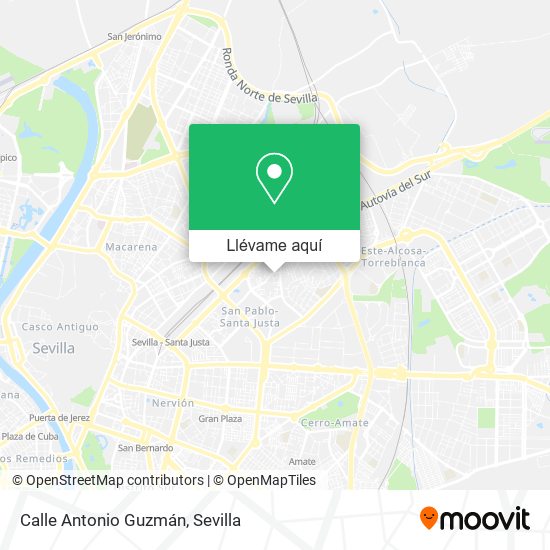 Mapa Calle Antonio Guzmán