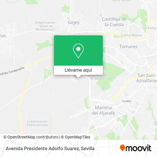 Mapa Avenida Presidente Adolfo Suarez