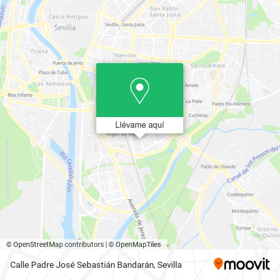 Mapa Calle Padre José Sebastián Bandarán