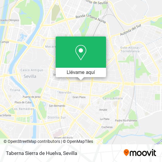 Mapa Taberna Sierra de Huelva