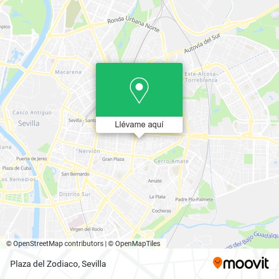 Mapa Plaza del Zodiaco