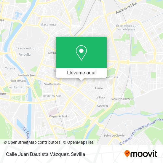 Mapa Calle Juan Bautista Vázquez
