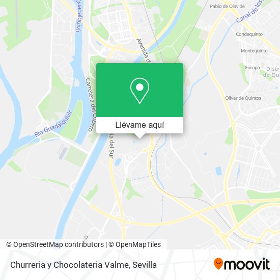 Mapa Churreria y Chocolateria Valme