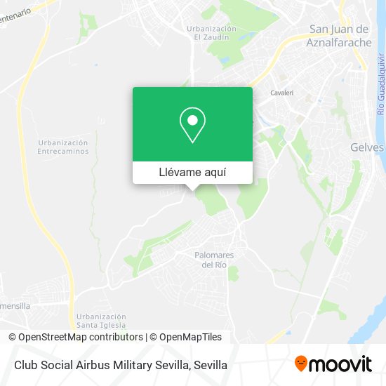 Mapa Club Social Airbus Military Sevilla