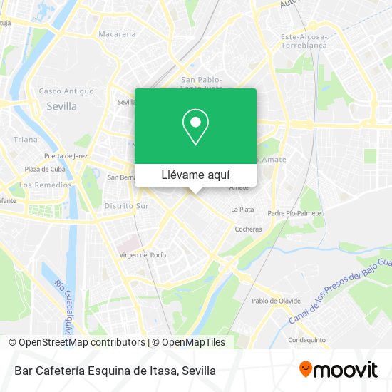 Mapa Bar Cafetería Esquina de Itasa