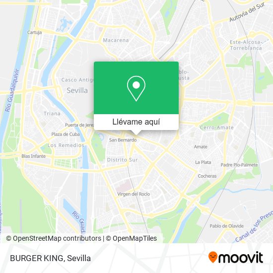 Mapa BURGER KING