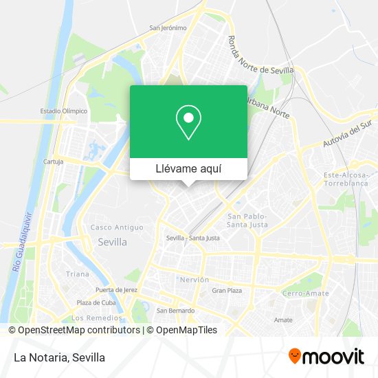 Sala página Perpetuo Cómo llegar a La Notaria en Sevilla en Autobús, Tren o Metro?