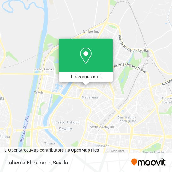 Mapa Taberna El Palomo