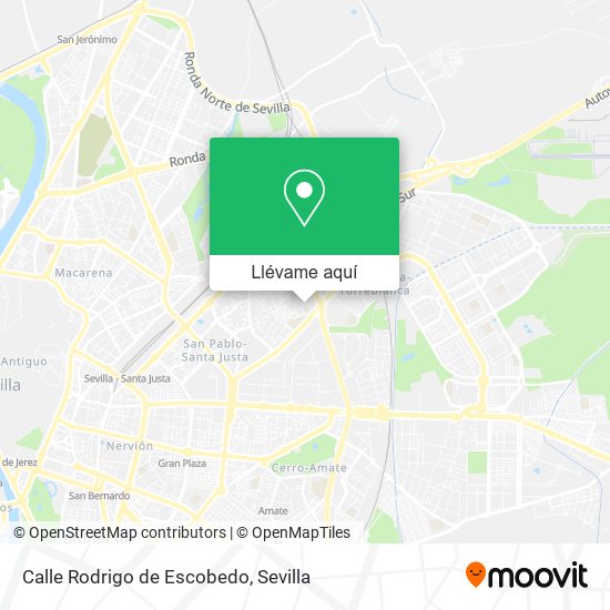 Mapa Calle Rodrigo de Escobedo