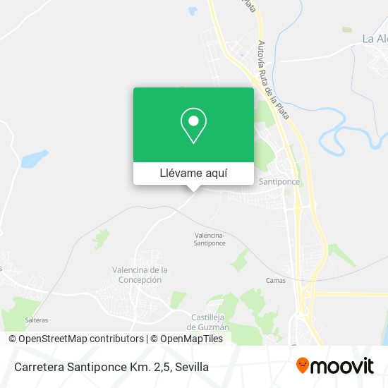 Mapa Carretera Santiponce Km. 2,5
