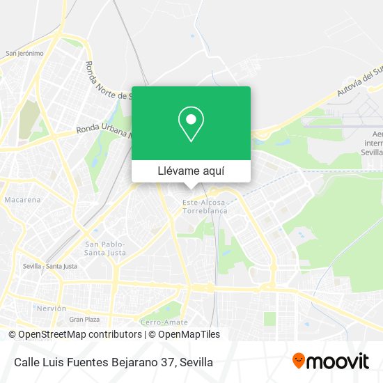 Mapa Calle Luis Fuentes Bejarano 37