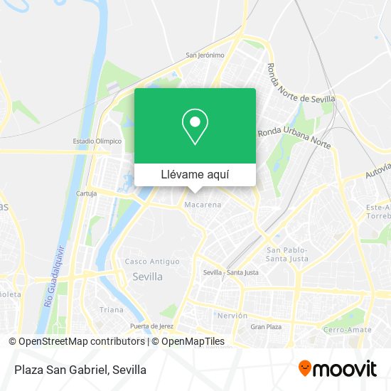 Mapa Plaza San Gabriel