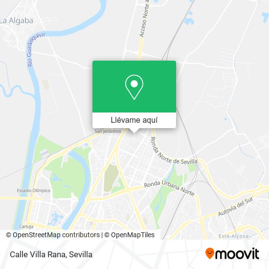 Mapa Calle Villa Rana