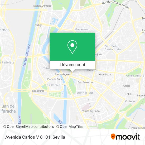 Mapa Avenida Carlos V 8101