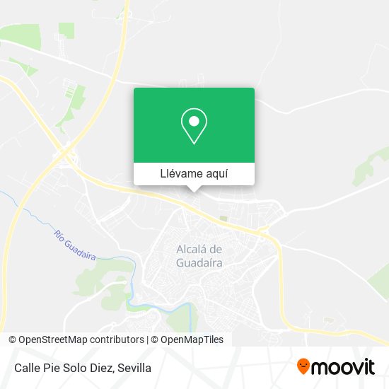 Mapa Calle Pie Solo Diez